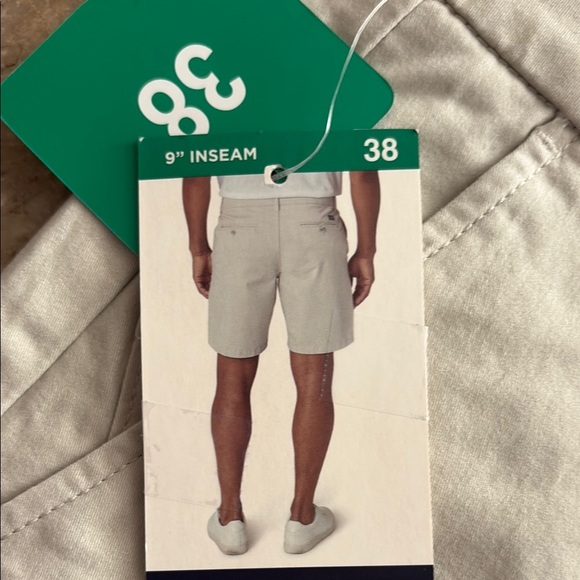 Chaps Light  tan Flat Front Shorts - Picture 2 of 3